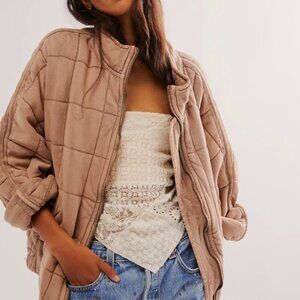 Free People Dolman Quilted Knit Jacket